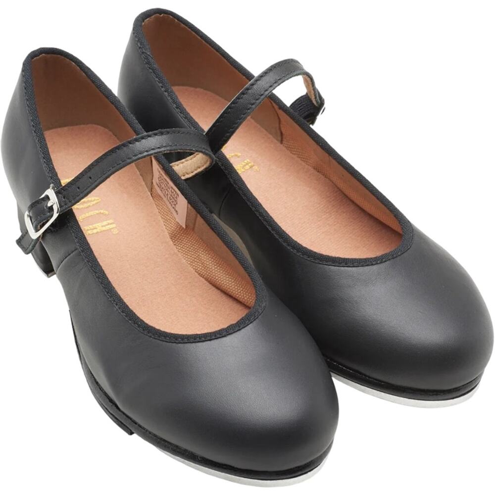 EUC Bloch Full Grain Leather Childrens Tap-On Leather Tap Shoes Size 13.5 / 1